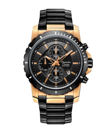 Alexandre christie steel on sale chronograph